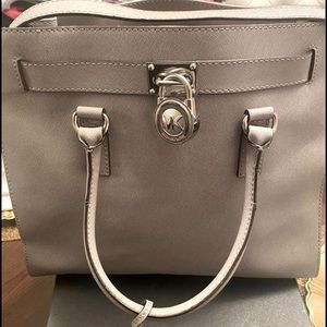 Large MK Hamilton Gray Purse - Immaculate Condition